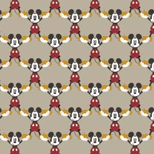 Disney Mickey Mouse Pattern Formation iPhone 13 Pro Max Clear Case